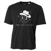 Yee Haw Nukkah Cowboy Dreidel Hanukkah Cooling Performance Crew T-Shirt