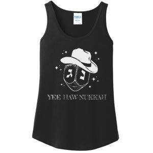 Yee Haw Nukkah Cowboy Dreidel Hanukkah Ladies Essential Tank