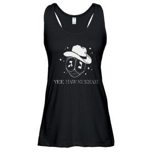 Yee Haw Nukkah Cowboy Dreidel Hanukkah Ladies Essential Flowy Tank