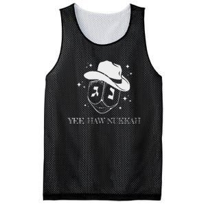 Yee Haw Nukkah Cowboy Dreidel Hanukkah Mesh Reversible Basketball Jersey Tank