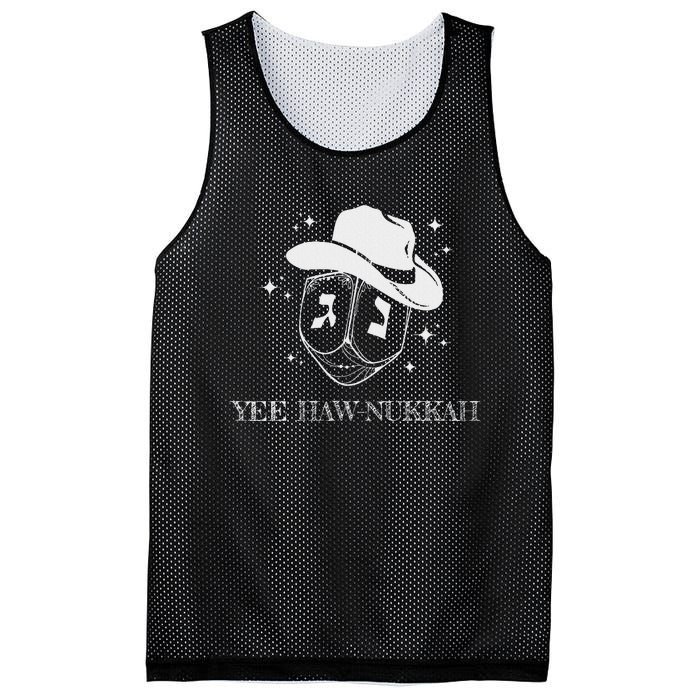 Yee Haw Nukkah Cowboy Dreidel Hanukkah Mesh Reversible Basketball Jersey Tank