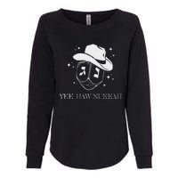 Yee Haw Nukkah Cowboy Dreidel Hanukkah Womens California Wash Sweatshirt