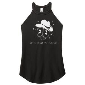 Yee Haw Nukkah Cowboy Dreidel Hanukkah Women's Perfect Tri Rocker Tank