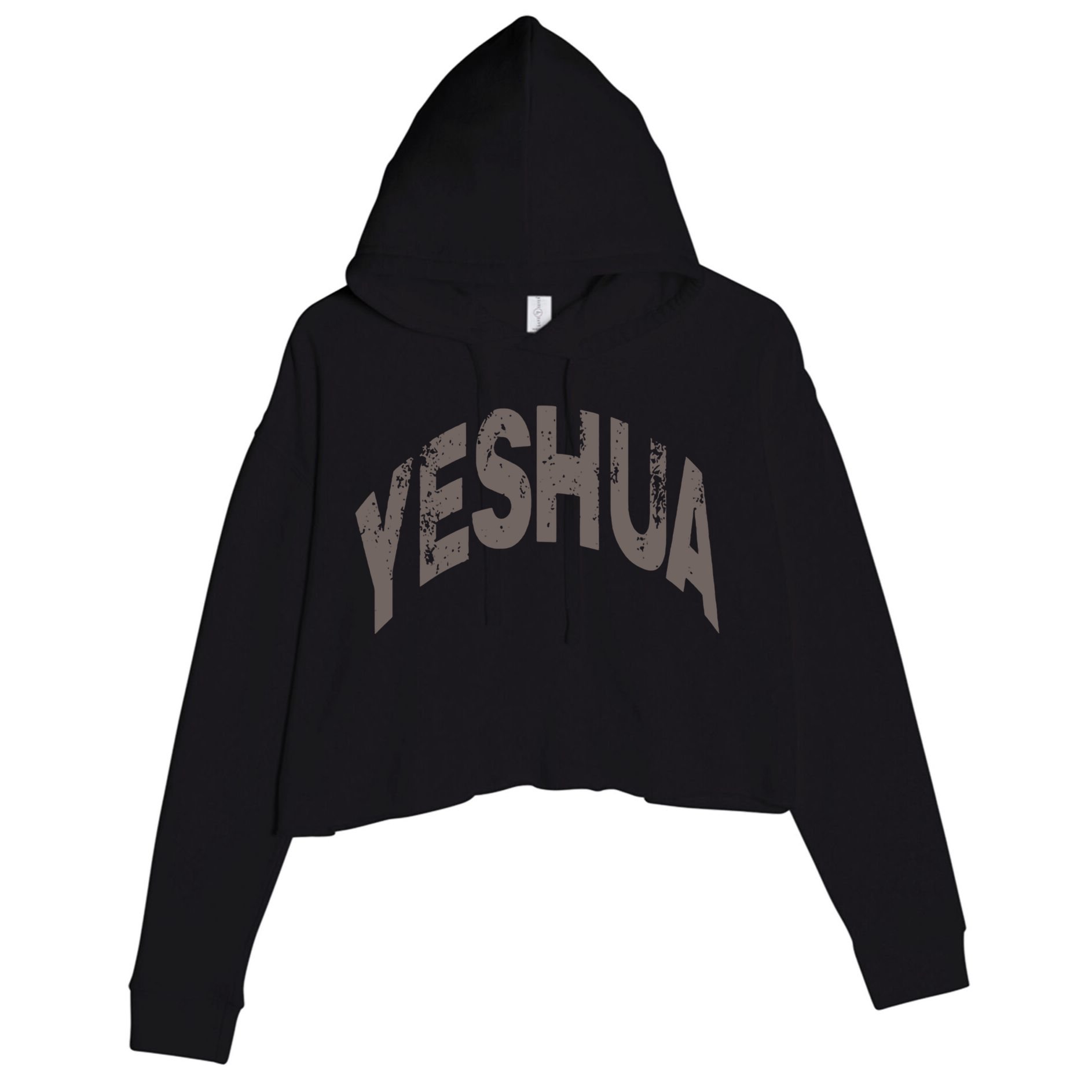 Yeshua Hebrew Name Of Jesus Christian Messianic Gift Crop Fleece Hoodie