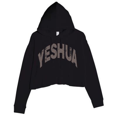 Yeshua Hebrew Name Of Jesus Christian Messianic Crop Fleece Hoodie