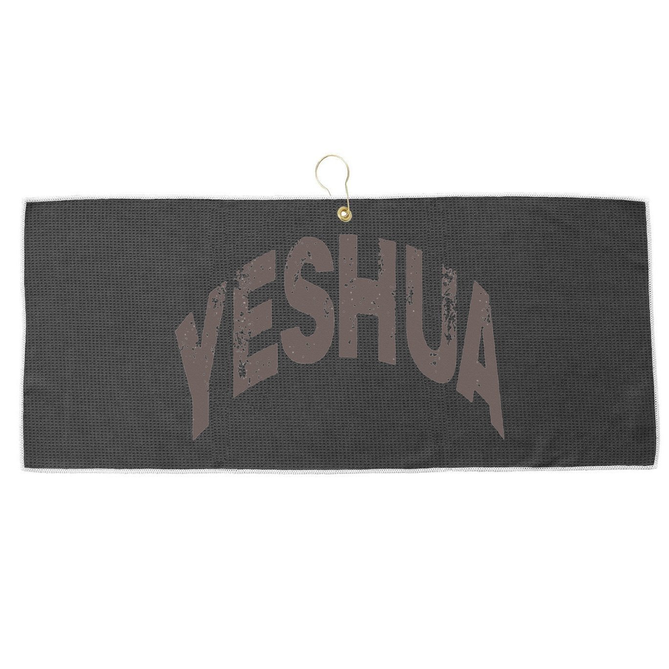 Yeshua Hebrew Name Of Jesus Christian Messianic Large Microfiber Waffle Golf Towel