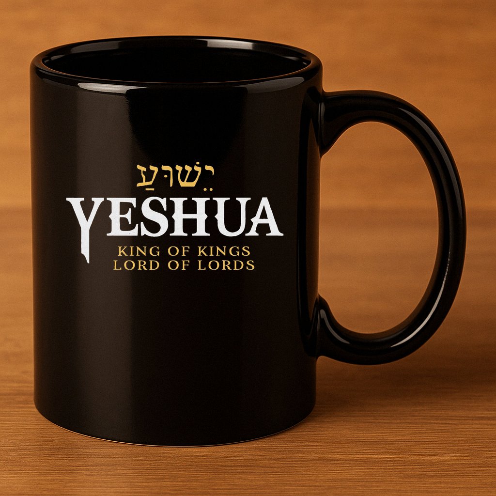 Yeshua Hebrew Name Of Jesus Christian King Lord Messianic 11oz C Handle Ceramic Mug