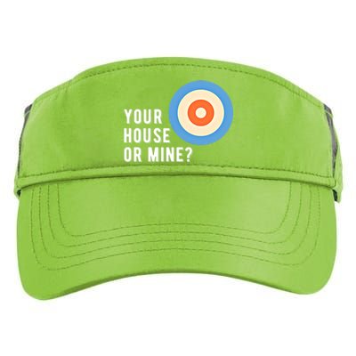 Your House Or Mine Curling Curler Curl Gift Adult Drive Performance Visor