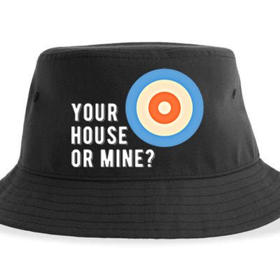 Your House Or Mine Curling Curler Curl Gift Sustainable Bucket Hat