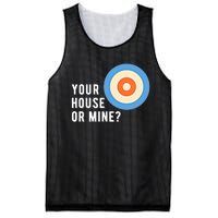 Your House Or Mine Curling Curler Curl Gift Mesh Reversible Basketball Jersey Tank