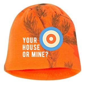 Your House Or Mine Curling Curler Curl Gift Kati - Camo Knit Beanie