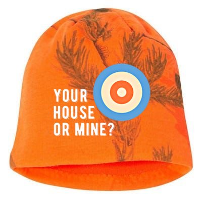 Your House Or Mine Curling Curler Curl Gift Kati - Camo Knit Beanie