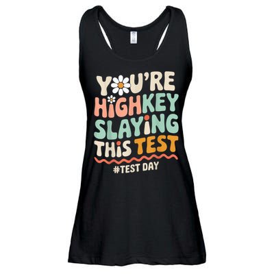 You're Highkey Slaying Test Day Teacher Gift Ladies Essential Flowy Tank