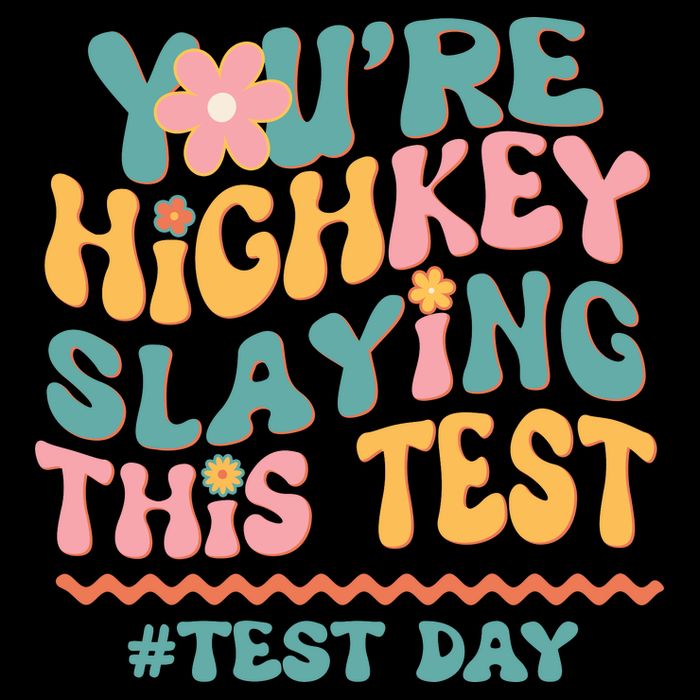 You're Highkey Slaying This Test # TEST DAY 16oz Travel Tumbler