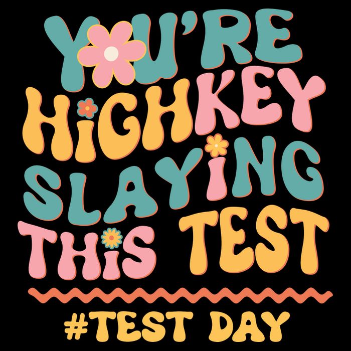 You're Highkey Slaying This Test # TEST DAY Wool Snapback Cap