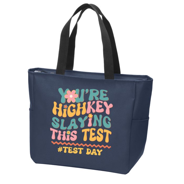 You're Highkey Slaying This Test # TEST DAY Zip Tote Bag