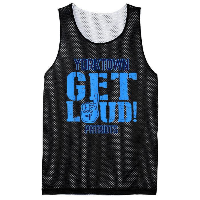 Yorktown High School Get Loud Patriots Mesh Reversible Basketball Jersey Tank