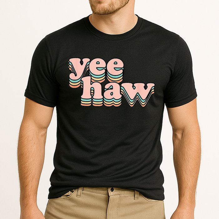 Yeehaw Howdy Space Cow Cooling Performance Crew T-Shirt