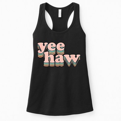 Yeehaw Howdy Space Cow Womens Tank Top