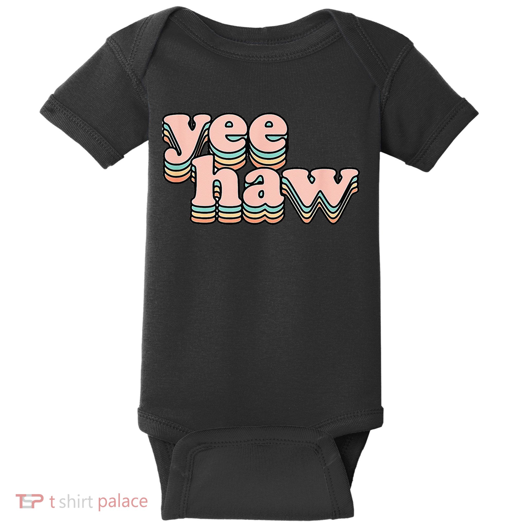 Yeehaw Howdy Space Cow Baby Bodysuit