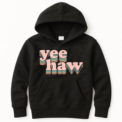 Yeehaw Howdy Space Cow Kids Hoodie