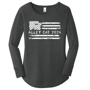 You Have The Morals Of An Alley Cat Debate 2024 Women's Perfect Tri Tunic Long Sleeve Shirt