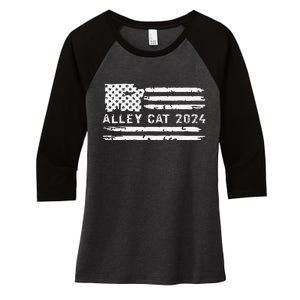 You Have The Morals Of An Alley Cat Debate 2024 Women's Tri-Blend 3/4-Sleeve Raglan Shirt