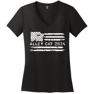 You Have The Morals Of An Alley Cat Debate 2024 Women's V-Neck T-Shirt