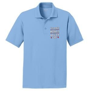 You Have The Morals Of An Alley Cat Funny Debate PosiCharge RacerMesh Polo