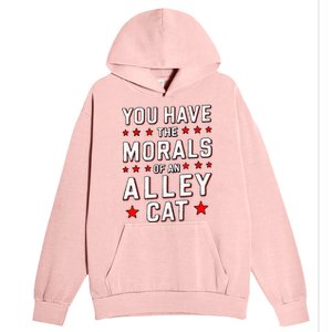 You Have The Morals Of An Alley Cat Funny Debate Urban Pullover Hoodie