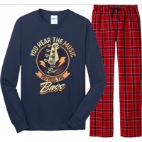 You Hear The Music But You Feel The Bass Guitar Player Long Sleeve Pajama Set