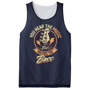 You Hear The Music But You Feel The Bass Guitar Player Mesh Reversible Basketball Jersey Tank