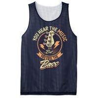 You Hear The Music But You Feel The Bass Guitar Player Mesh Reversible Basketball Jersey Tank