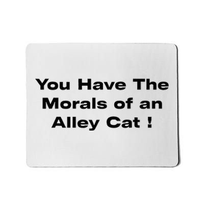 You Have The Morals Of An Alley Cat Trump Biden Debates 2024 Mousepad