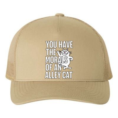 You Have The Morals Of An Alley Cat Funny Debate Yupoong Adult 5-Panel Trucker Hat