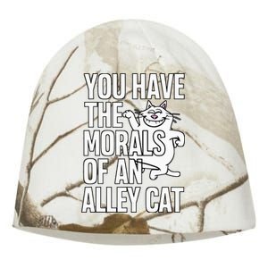 You Have The Morals Of An Alley Cat Funny Debate Kati - Camo Knit Beanie