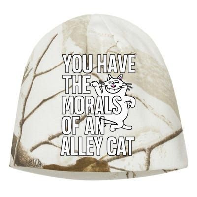 You Have The Morals Of An Alley Cat Funny Debate Kati - Camo Knit Beanie