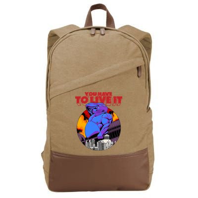 You Have To Live It Kyriakos Grizzly Cotton Canvas Backpack