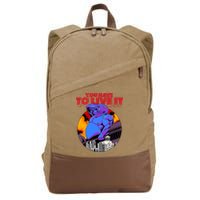 You Have To Live It Kyriakos Grizzly Cotton Canvas Backpack