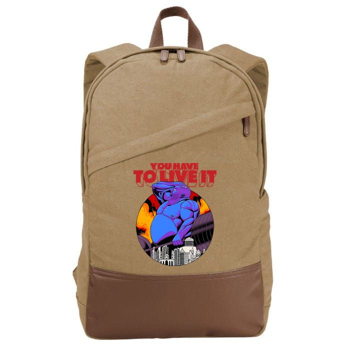 You Have To Live It Kyriakos Grizzly Cotton Canvas Backpack