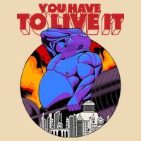 You Have To Live It Kyriakos Grizzly Drawstring Bag