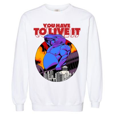 You Have To Live It Kyriakos Grizzly Garment-Dyed Sweatshirt