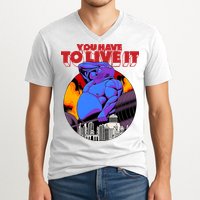 You Have To Live It Kyriakos Grizzly V-Neck T-Shirt