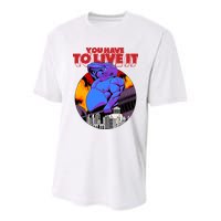 You Have To Live It Kyriakos Grizzly Youth Performance Sprint T-Shirt