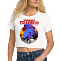 You Have To Live It Kyriakos Grizzly Crop Top