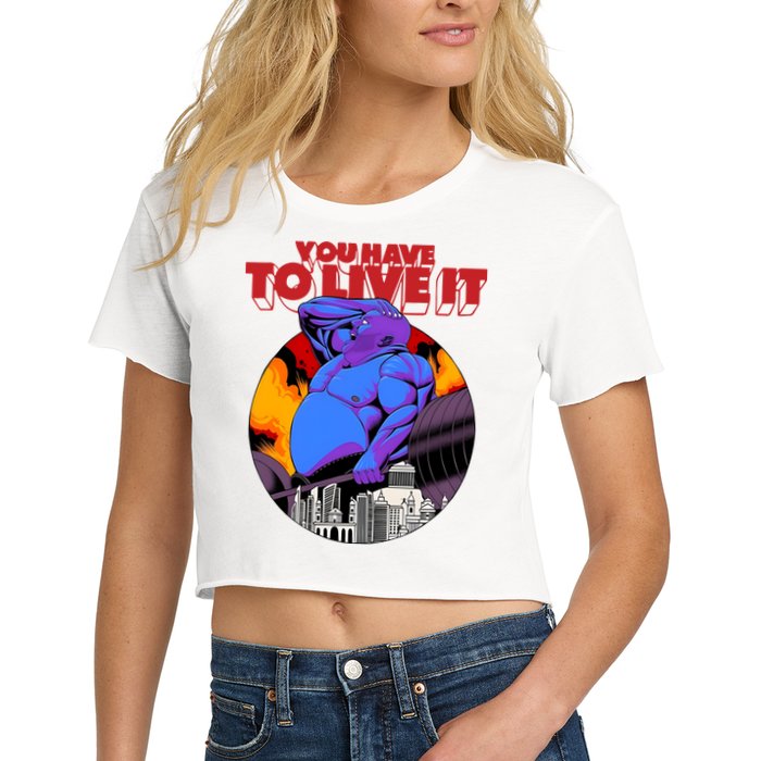 You Have To Live It Kyriakos Grizzly Crop Top