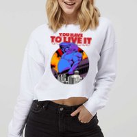 You Have To Live It Kyriakos Grizzly Cropped Pullover Crew