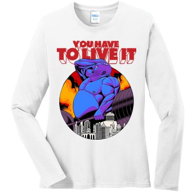 You Have To Live It Kyriakos Grizzly Ladies Long Sleeve Shirt