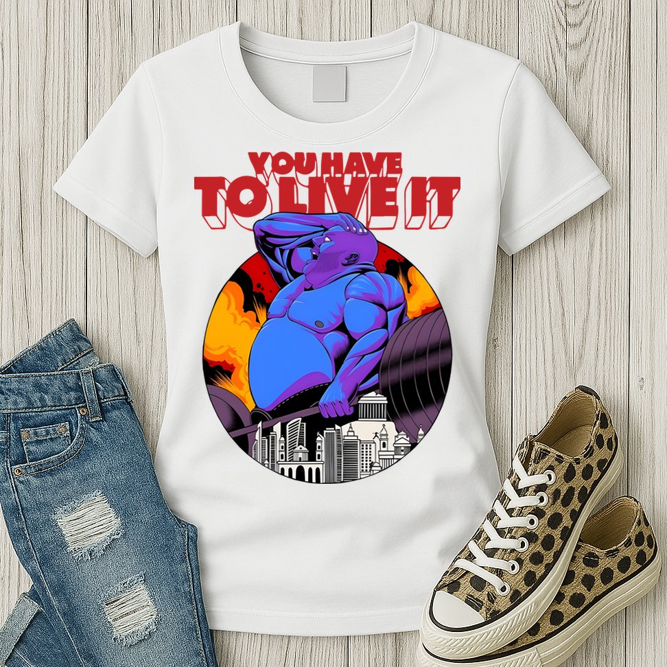 You Have To Live It Kyriakos Grizzly Womens T-Shirt