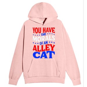 You Have The Morals Of An Alley Cat Funny Debate Urban Pullover Hoodie